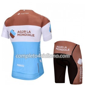 Completo Maglia Ciclismo + Pantaloncino 2018 AG2R La Mondiale N001